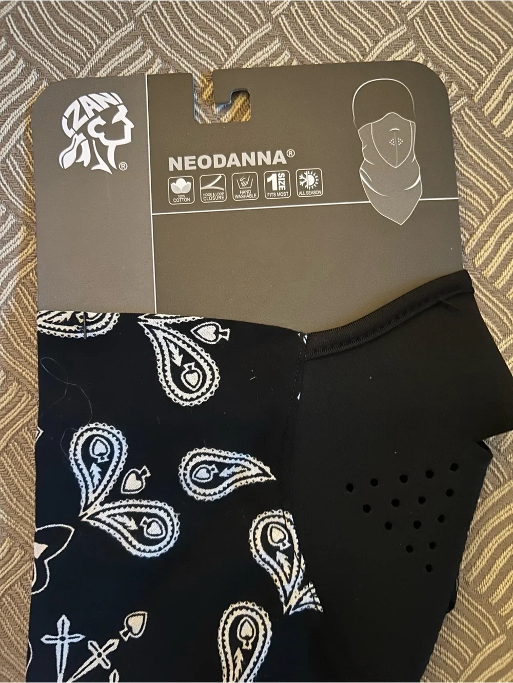 Face bandana and 6 skull caps NWT